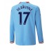 Cheap Manchester City Kevin De Bruyne #17 Home Football Shirt 2022-23 Long Sleeve